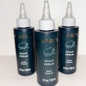 SET OF 3- Harry’s Scalp Cream Soothes and Hydrates Daily Leave In Treatment 4oz